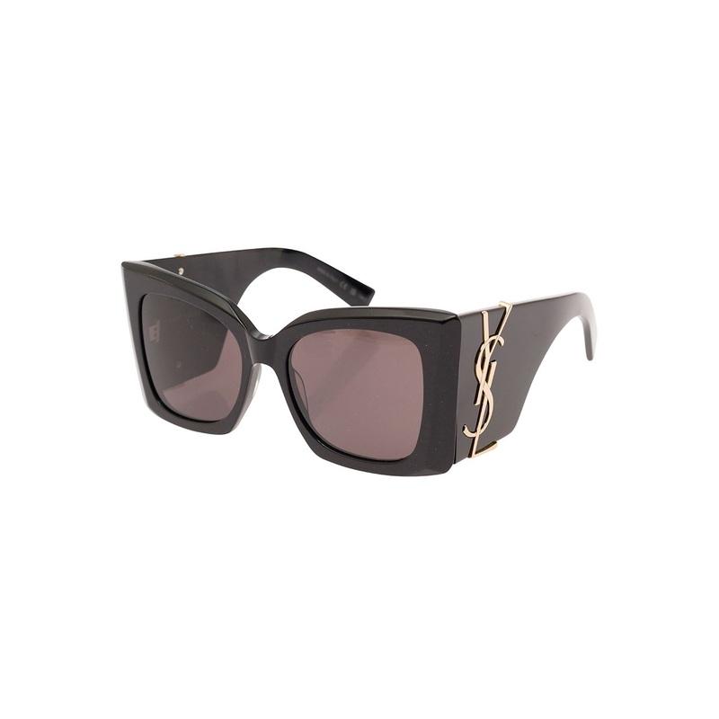 ‘Blaze’ Black Cat-Eye Sunglasses with Oversize Frame in Acetate Woman