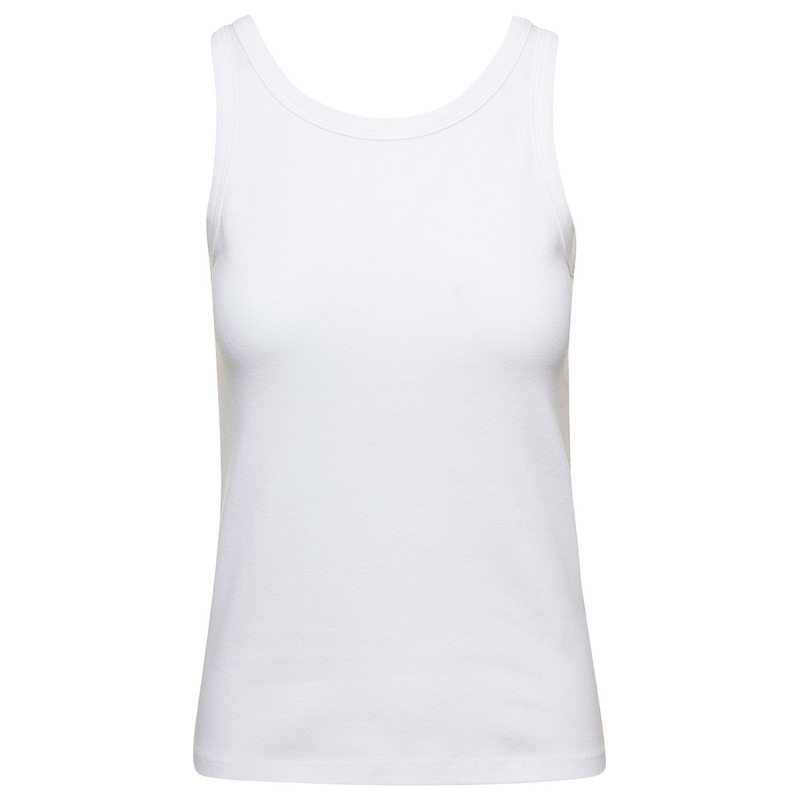 ‘Frankie’ White Tank Top in Cotton Woman