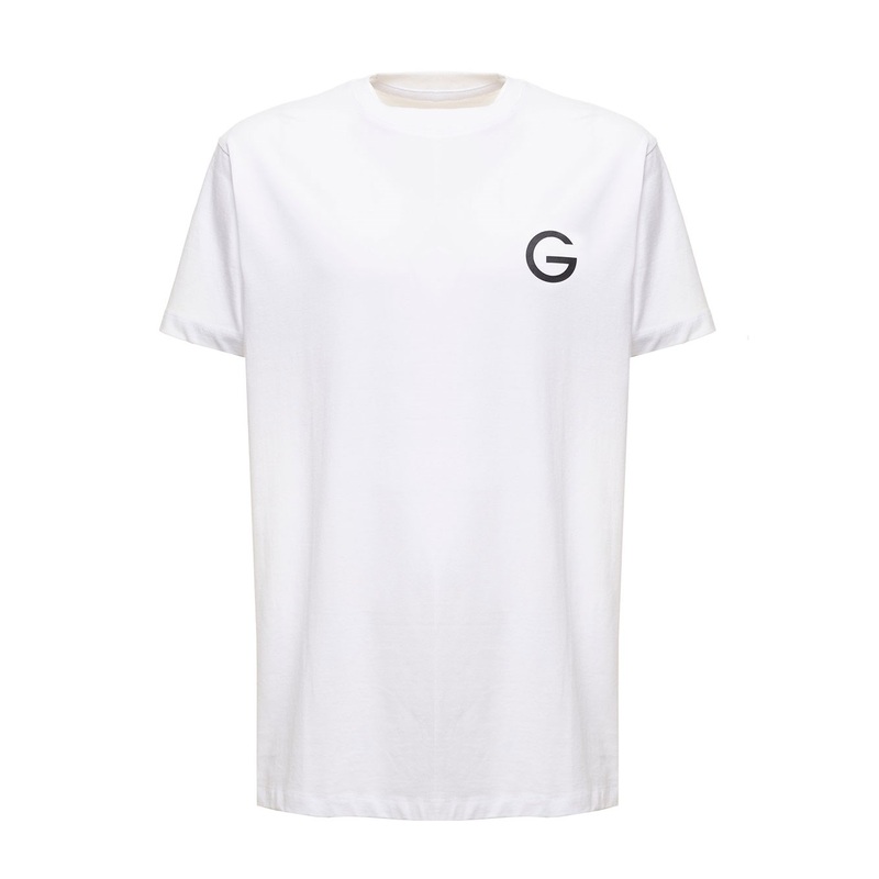 Gaudenzi Woman’s White Cotton T-shirt with  Logo Print