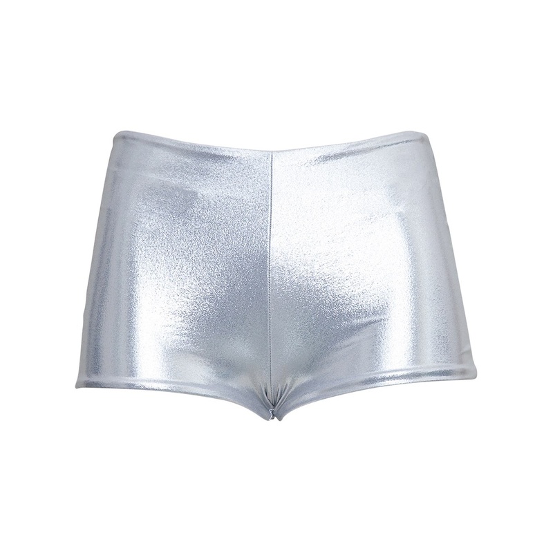 Laminated Jersey Mini Shorts|L