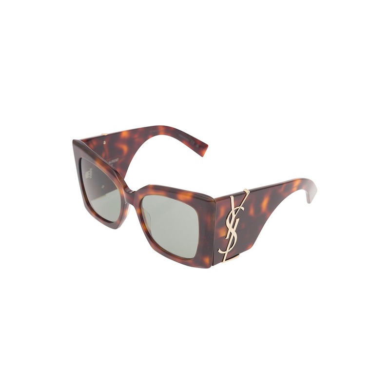 SL M119 Blaze Sunglasses in Brown Acetate Woman