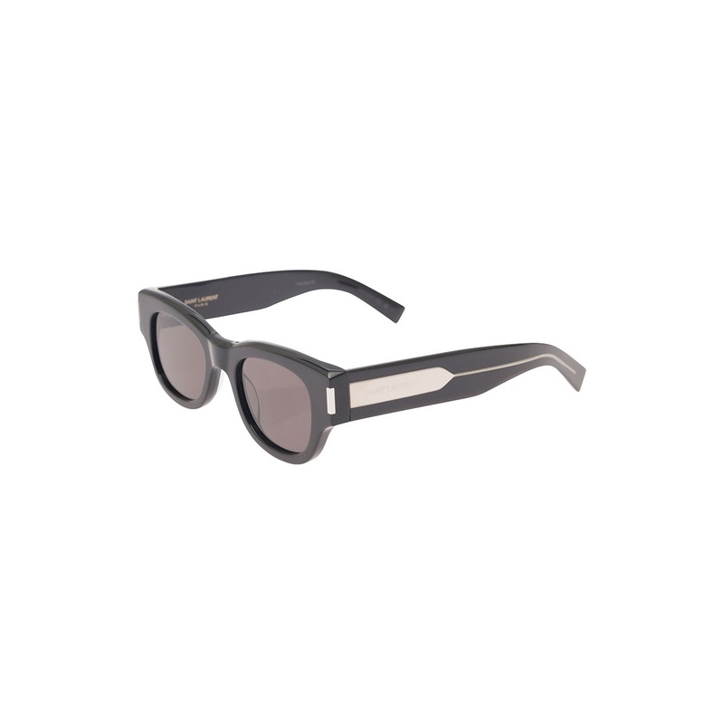 Square-Frame Tinted Sunglasses in Black Acetate Woman