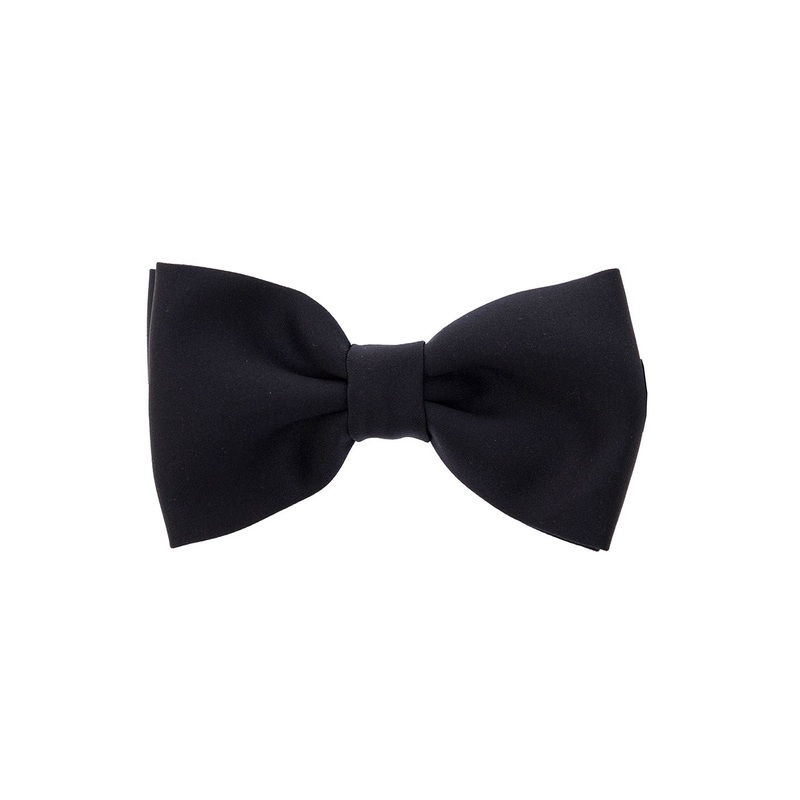 ‘Vela’ Blue Pre-Tied Bow Tie with Hook Fastening in Satin Man