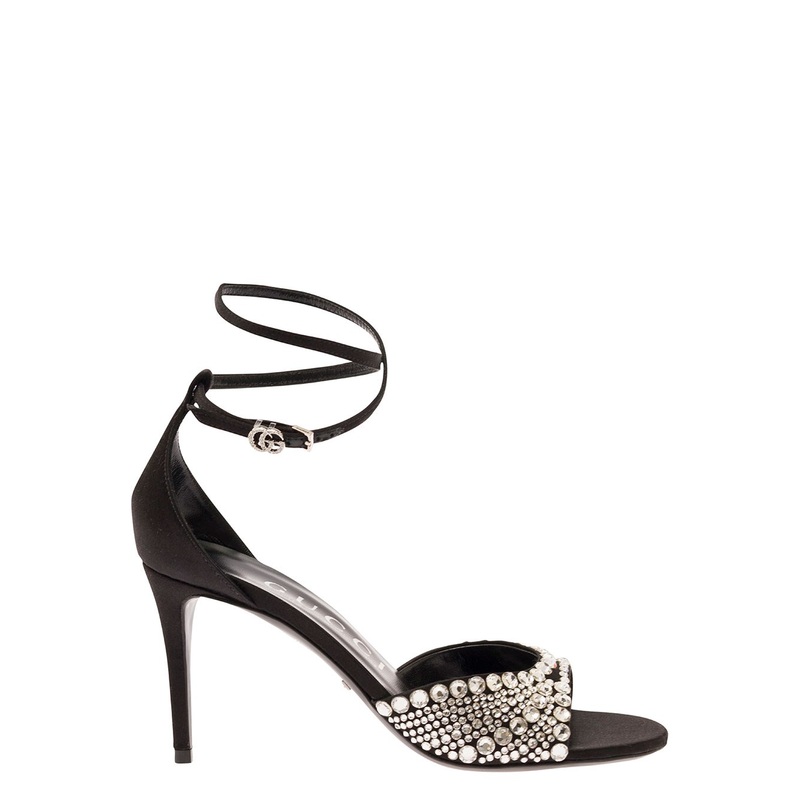 W ILSE 85 SANDAL SILK W/CRYST|IT 37&|189;