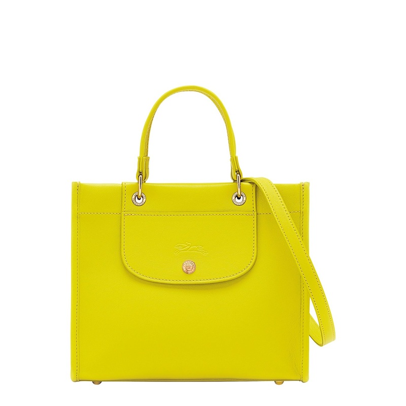 Green Handbag with Embossed Logo on the Front and Adjustable and Removable Shoulder Strap in Leather Woman