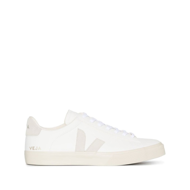 White Low-Top Sneakers with Logo Patch in Leather Unisex Veja