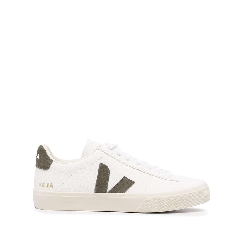White ‘Campo’ Sneaker with Side Logos in Vegan Leather Man