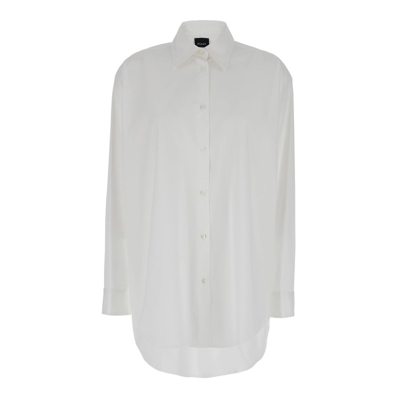 Oversized White Shirt in Cotton Woman