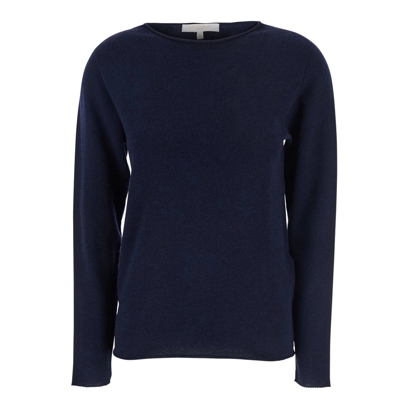 ‘Agrippa’ Blue Crewneck Sweater in Wool Woman