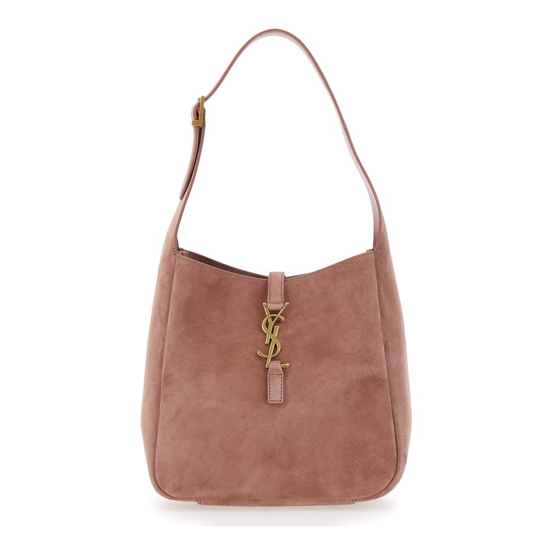 ‘Le 5  7’  Pink Shoulder Bag with Hook Closure with Cassandre in Soft Leather Woman