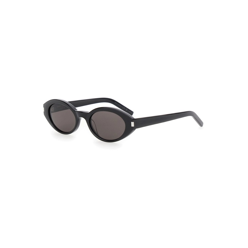 ‘SL 567’ Black Sunglasses with Logo Temples in Acetate Woman