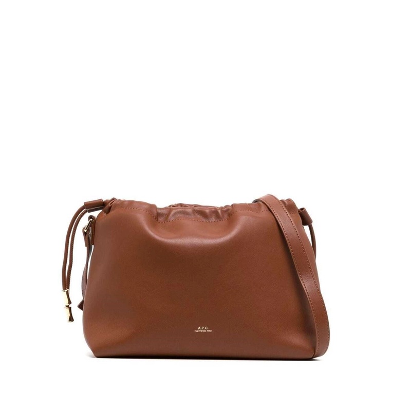 Btown Crossbody Bag with Logo Lettering on the Front and Drawstring Closure in Ecoleather Woman