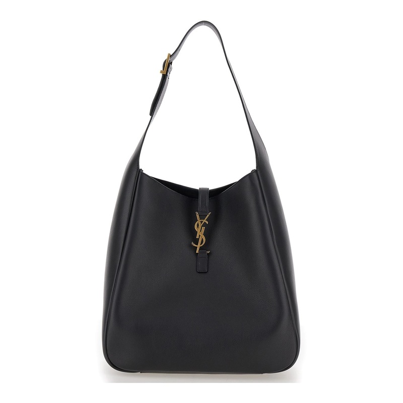 ‘Le 5  7 Big’ Black Shoulder Bag with Cassandre Detail in Smooth Leather Woman
