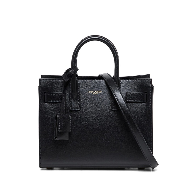 Nano Sac Du Jour Black Leather Handbag