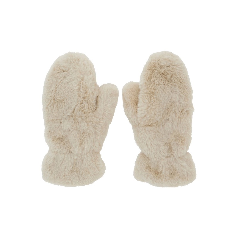 ‘Coro’ White Gloves in Ecofur Woman