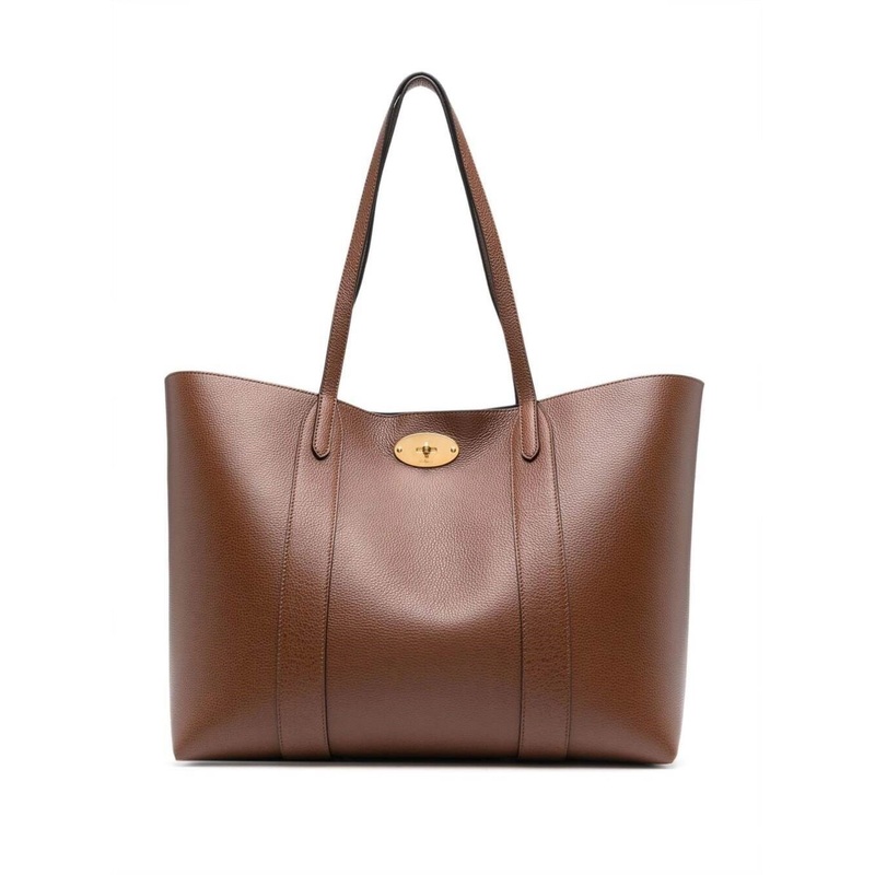 Brown ‘Bayswater’ Hand bag with Flap Detail in Leather Woman