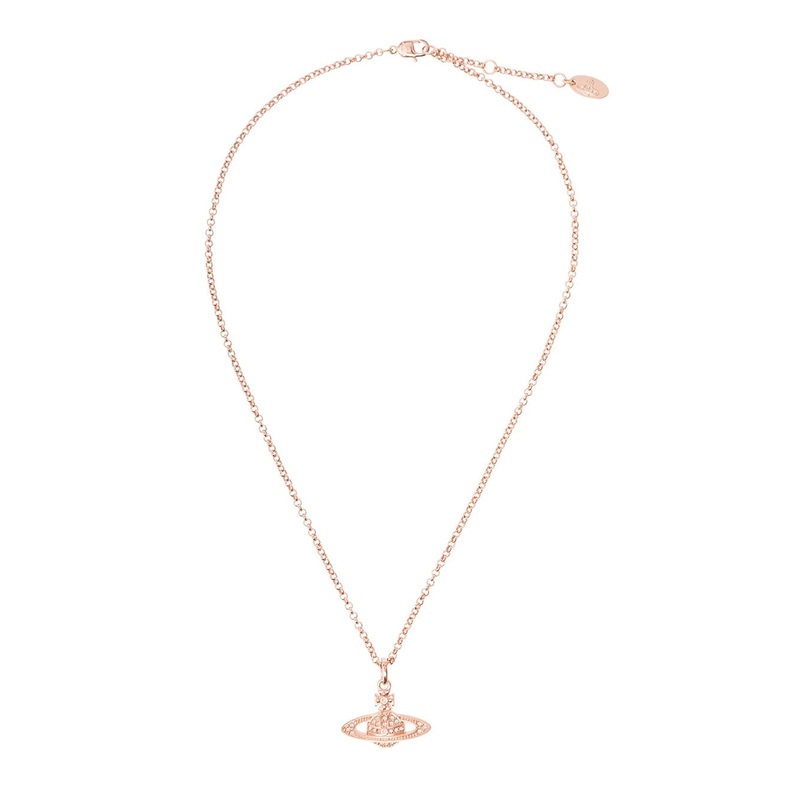 ‘Mini Bas Relief’ Metallic Necklace with Orb Pendant in Brass Woman