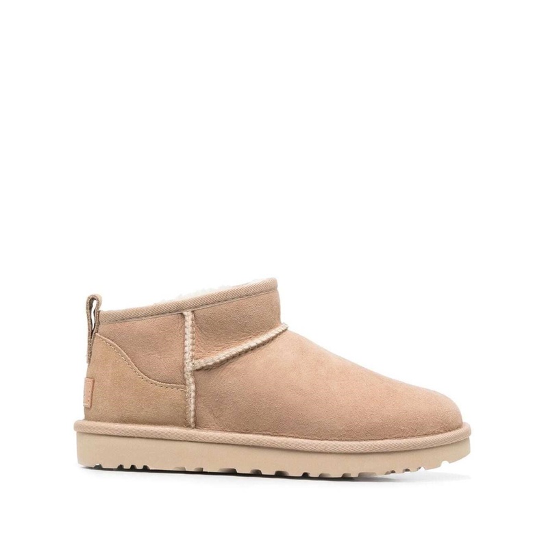 Beige ‘Ultra Mini’ Boots in Suede Woman