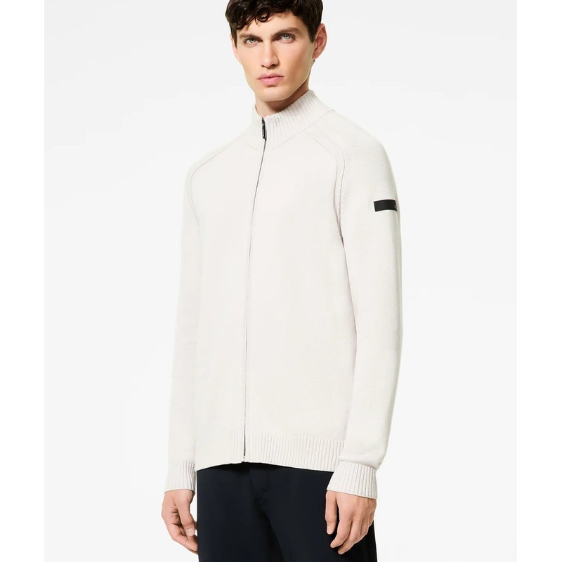 RRD UOMO Cotton Plain Full Zip Knit Cardigan