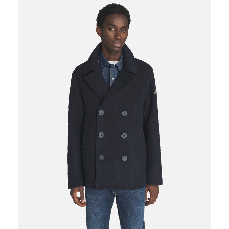 ROY ROGER’S Melton Wool Peacoat
