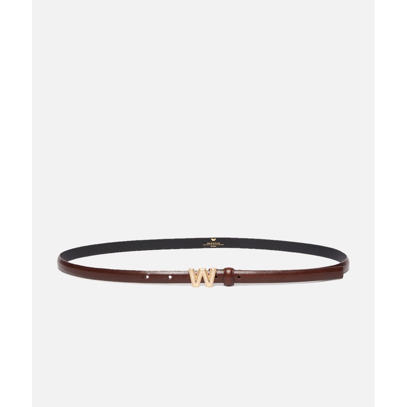 WEEKEND MAX MARA Thin Palude belt with logo