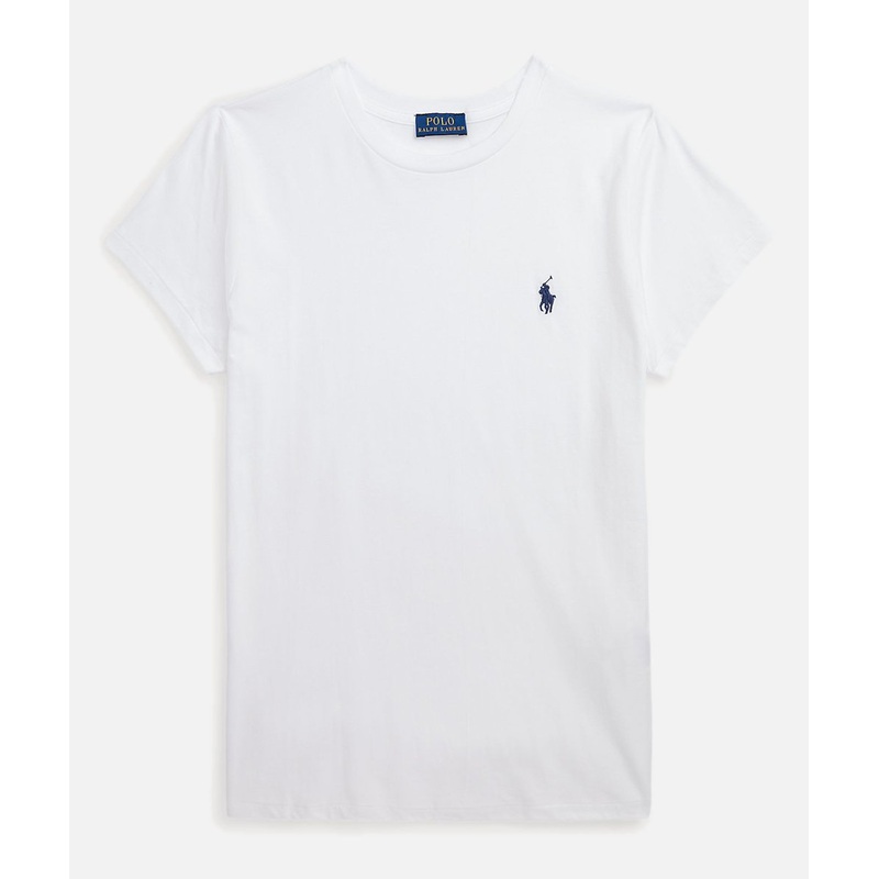 POLO RALPH LAUREN DONNA Cotton jersey crew neck T-shirt